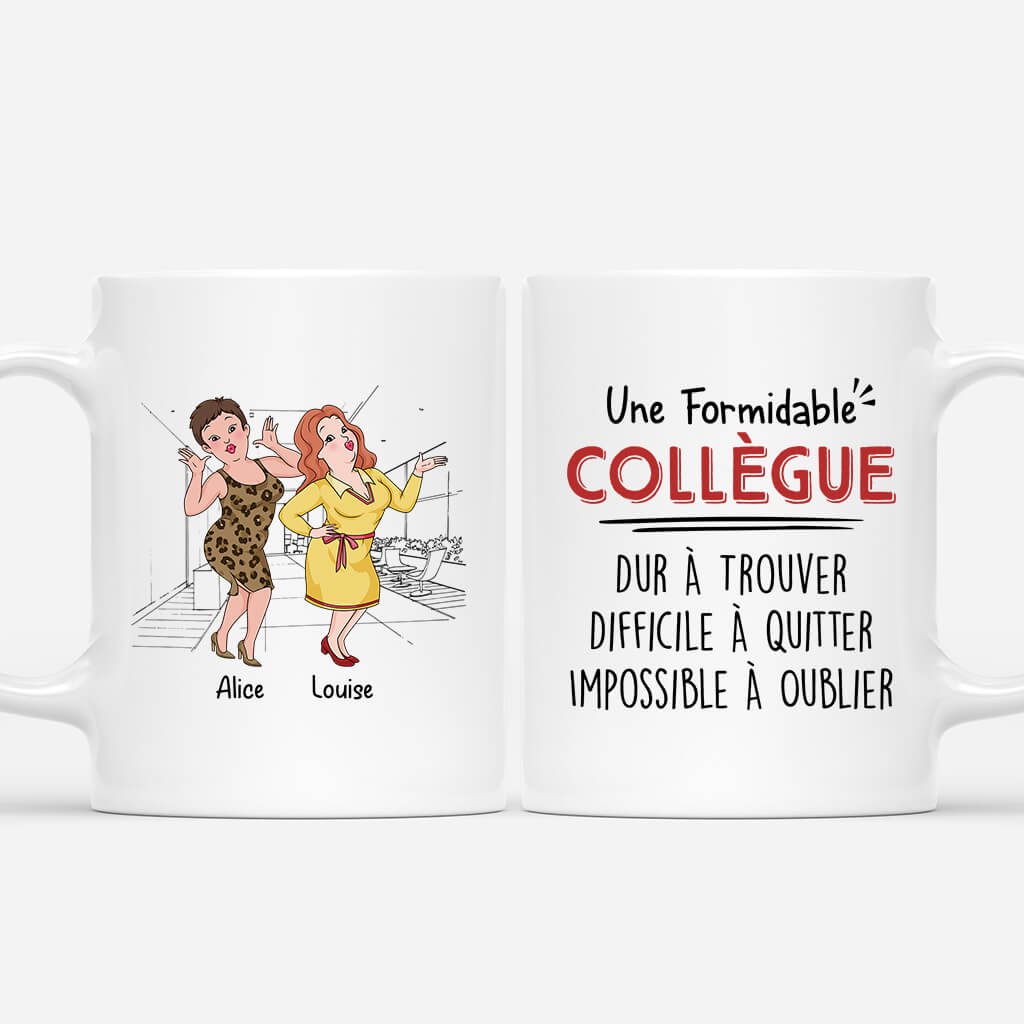 2712MFR1 une formidable collegue dur a trouver mug personnalise pour collegue