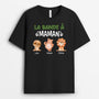 2716AFR1 la bande de papa avec petits animaux  t shirt personnalise pour papa