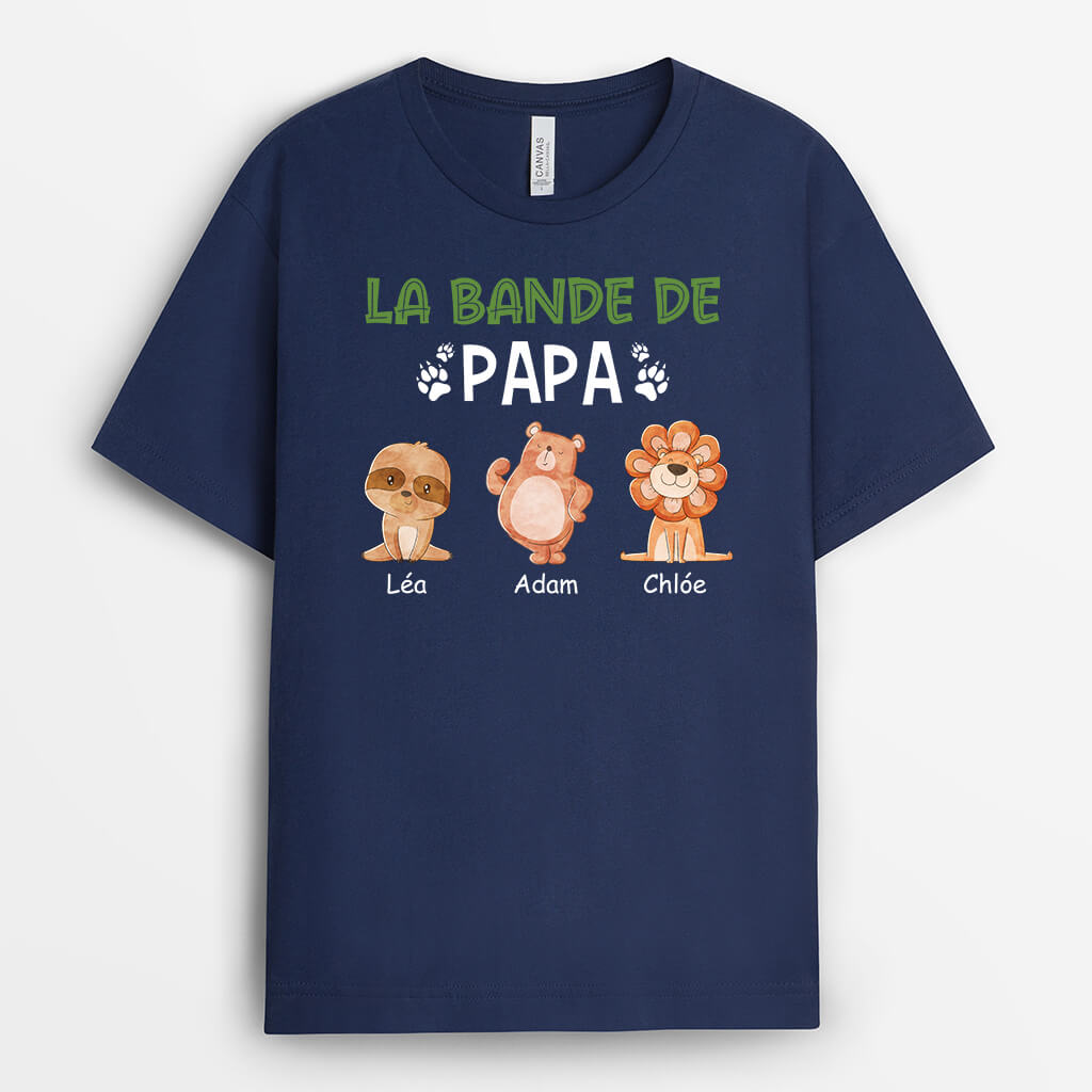 2716AFR2 la bande de maman avec petits animaux  t shirt personnalise pour maman