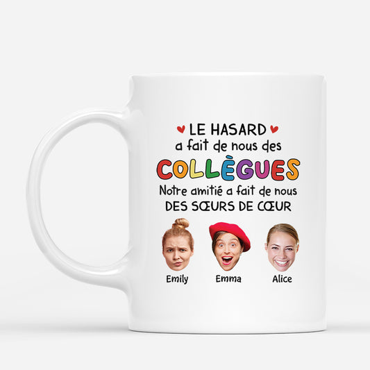 2727MFR1 le hasard a fait de nous des collegues version soeurs de coeur mug personnalise collegue_3d5d3e91 273f 493c 8d5a e40b610cd0cb