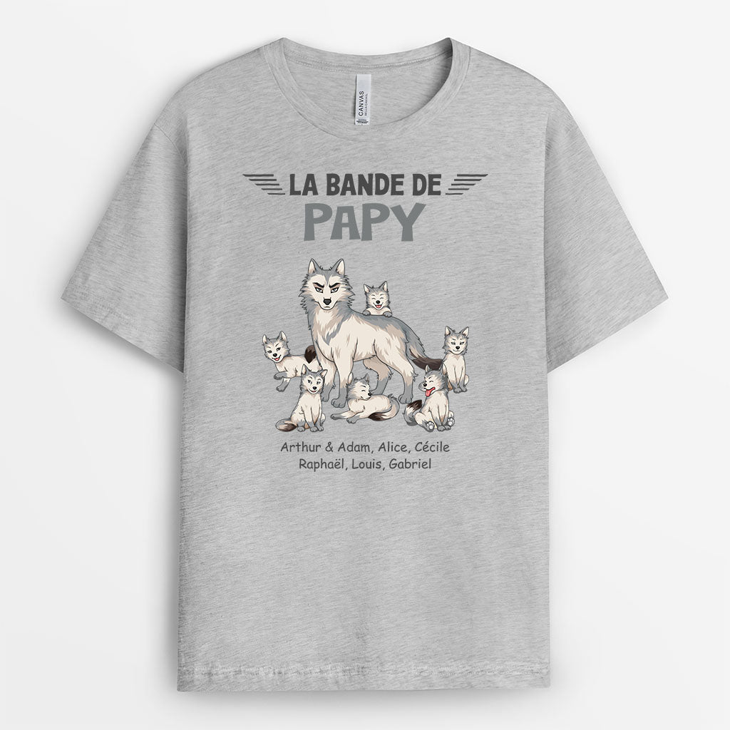 2731AFR2 t shirt personnalise la bande a mamie papy loup 2731akv5a