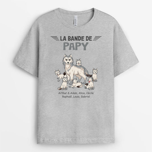 2731AFR2 t shirt personnalise la bande a mamie papy loup 2731akv5a