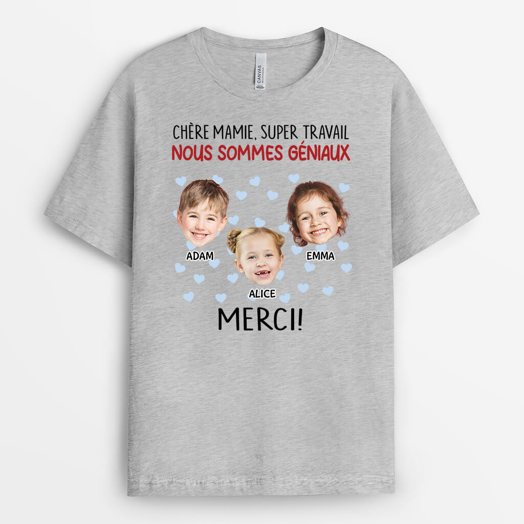 2744AFR2 chere maman super travail t shirt personnalise pour maman