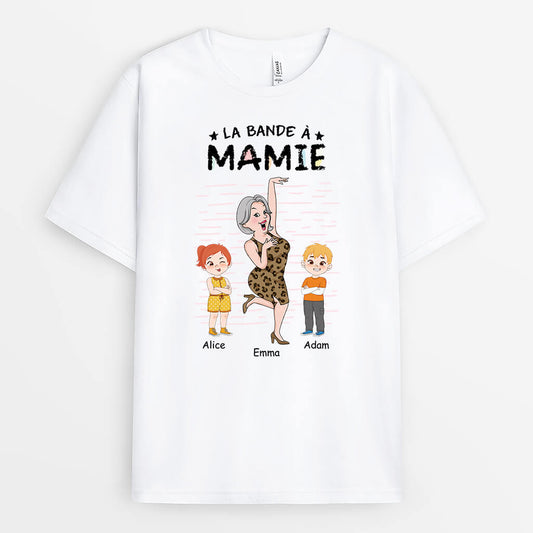 2756AFR1 la bande a mamie qui danse t shirt mamie personnalisable