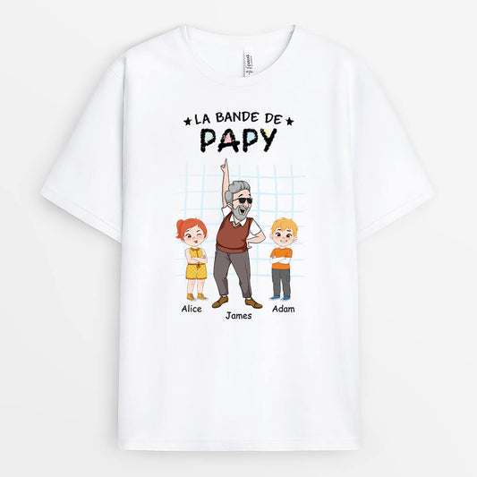 2756AFR1 la bande a papy qui danse t shirt papy personnalisable