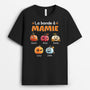 2762AFR1 la bande a maman mamie version citrouilles colorees t shirt personnalisable pour maman et mamie