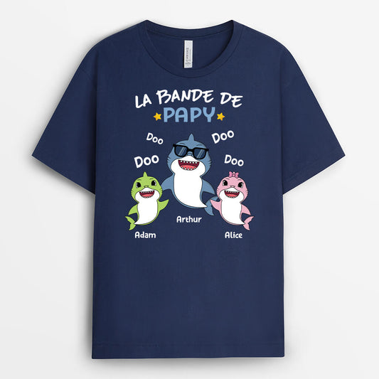 2764AFR2 la bande a maman mamie version requins t shirt personnalisable femme