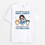 2775AFR1 je travaille dur pour mes chats tee shirt avec des chats