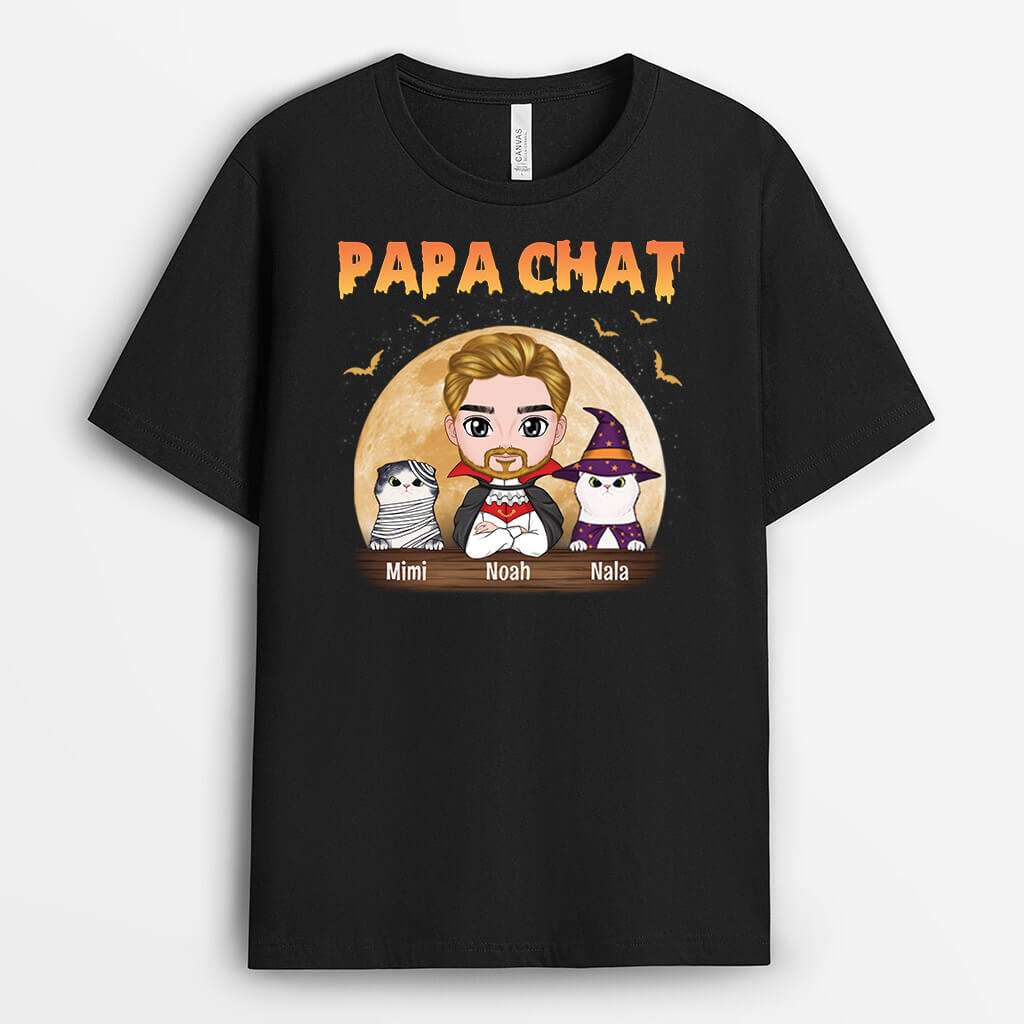 2777AFR1 papa chat version halloween t shirt personnalise avec chat pour halloween_0c2b952b c3e5 4cd5 bdc2 46ede918ad8d