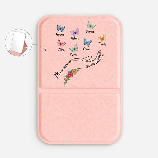 2782AFR1 miroir de poche a personnaliser enfants de maman mamie 2782ajcp5a