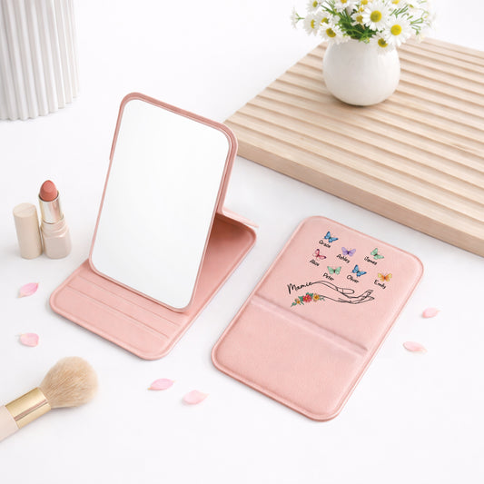 2782AFR2 miroir de poche a personnaliser enfants de maman mamie 2782ajcp5a