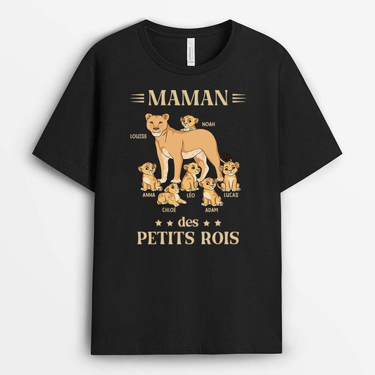 2798AFR1 papa des petits rois version tigres t shirt papa personnalisable