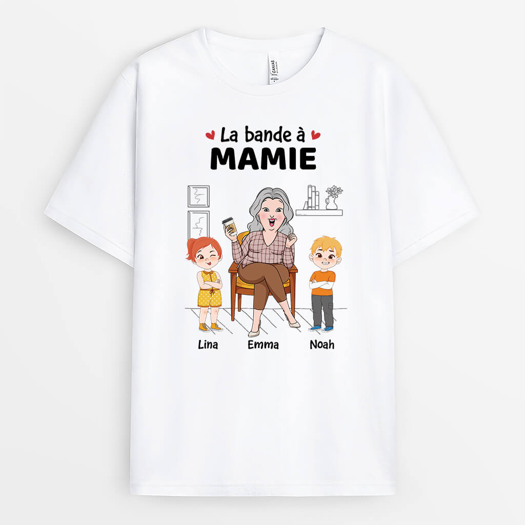 2802AFR1 la bande a mamie version maison t shirt personnalise mamie