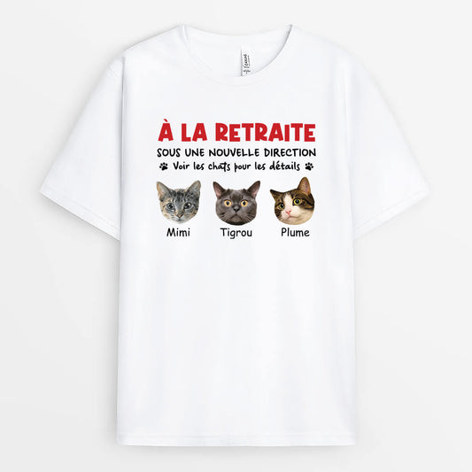 2809AFR1 sous une nouvelle direction des chats avec photo t shirt chat personnalise