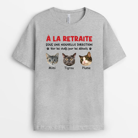 2809AFR2 sous une nouvelle direction des chats avec photo t shirt chat personnalise