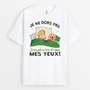 2811AFR1 je ne dors pas version chien t shirt personnalise humour avec chien