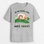 2811AFR2 je ne dors pas version chien t shirt personnalise humour avec chien