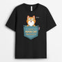 2816AFR1 cette maman ce papa chat appartient a version chat dans la poche t shirt personnalise chat