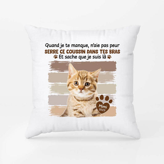 2820PFR1 quand je te manque version chat coussin chat personnalisable