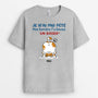 2826AFR2 mon derriere ta envoye un baiser version chat tee shirt chat personnalise humour