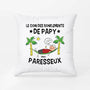 2844PFR1 le coin des ronflements de papa paresseux coussin pour papa personnalise