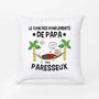 2844PFR2 le coin des ronflements de papa paresseux coussin pour papa personnalise