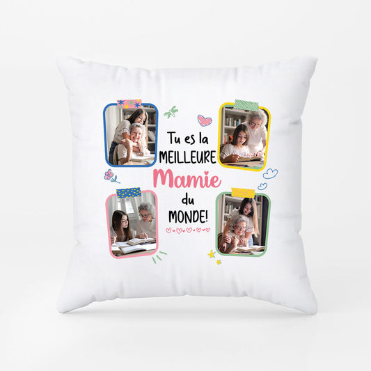 2845PFR1 tu es la meilleure maman du monde avec photos coussin maman original