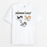 2848AFR1 maman chat adorable tee shirt personnalise chat