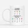 2851MFR1 mug personnalise femme dabord maman maintenant mamie ballons de fleurs pastel 2851m5i5a