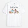 2863AFR1 famille de smith version ours mignons t shirt personnalise pour famille