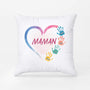 2869PFR21 mamie avec empreintes de main colorees coussin personnalise pour mamie1