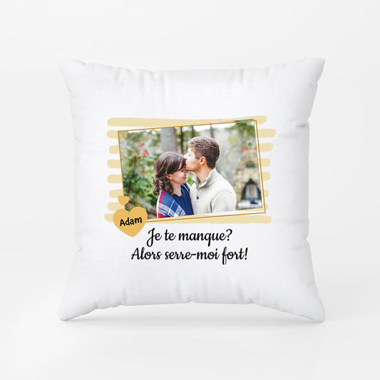 2871PFR1 serre moi fort coussin pour couple personnalisable