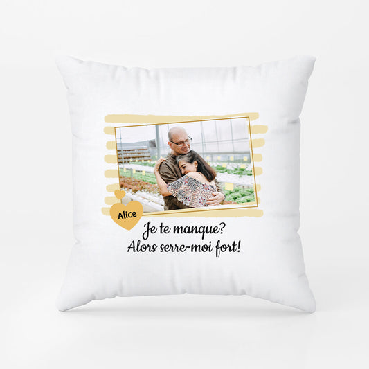 2871PFR2 serre moi fort coussin pour couple personnalisable