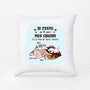 2881PFR1 jaime rester dans mon lit avec mes chiens coussin chien original