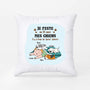 2881PFR2 jaime rester dans mon lit avec mes chiens coussin chien original