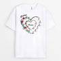 2886AFR1 mamie coeur version florale tee shirt mamie personnalisable