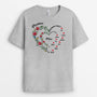 2886AFR2 mamie coeur version florale tee shirt mamie personnalisable