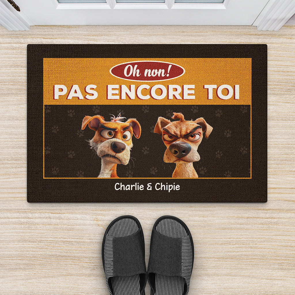 2891DFR2 oh non pas encore toi version chiens paillasson personnalise animaux chien_1a7f34f9 1532 49dd b52d 3535607dcf75