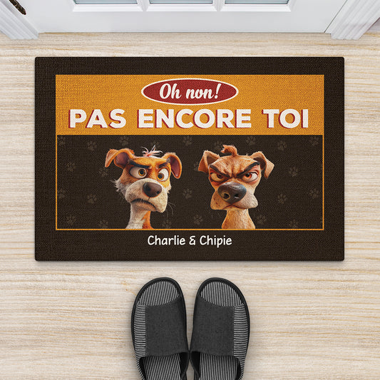 2891DFR2 oh non pas encore toi version chiens paillasson personnalise animaux chien_1a7f34f9 1532 49dd b52d 3535607dcf75
