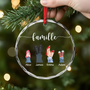 2894OFR2 ornement en verre personnalisee nos chaussures famille 2894otv7b