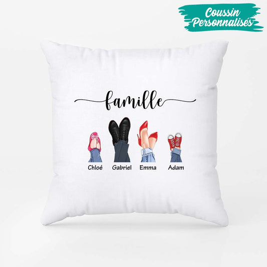 2894PFR2 famille version chaussures coussin personnalisable pour famille