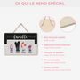 2894QFR4 plaque en bois personnalisee nos chaussures famille 2894qtv7b