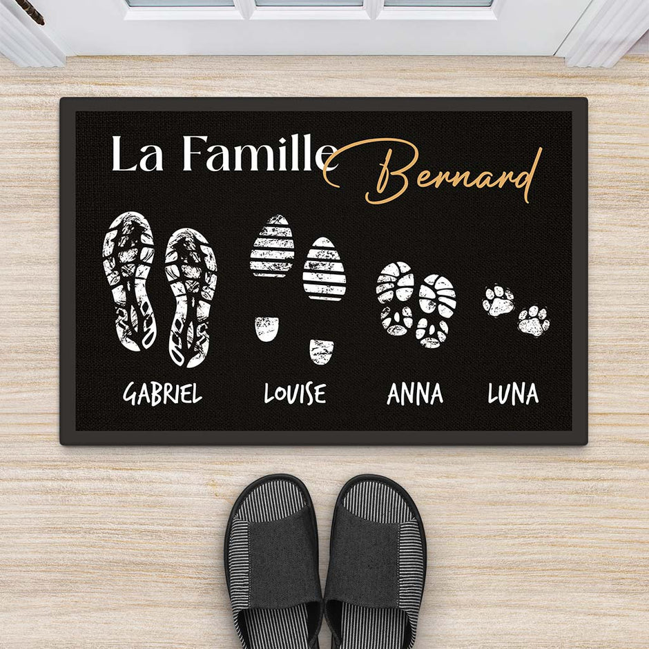 Paillasson Personnalisé Famille - Cadeau Plus