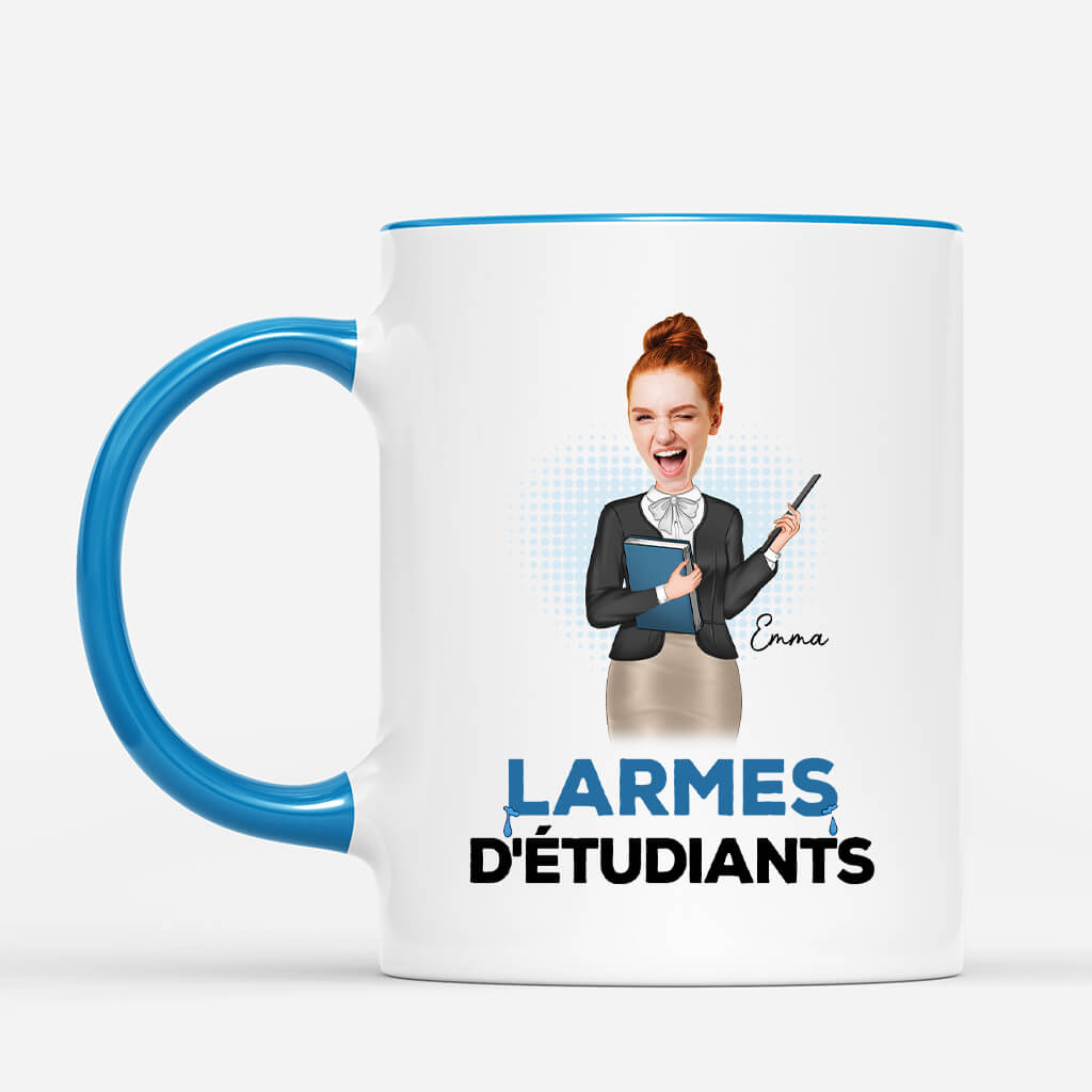 2920MFR2 larmes detudiants avec visages mug maitresse humour