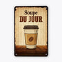 2930EFR2 soupe du jour plaque de porte humour