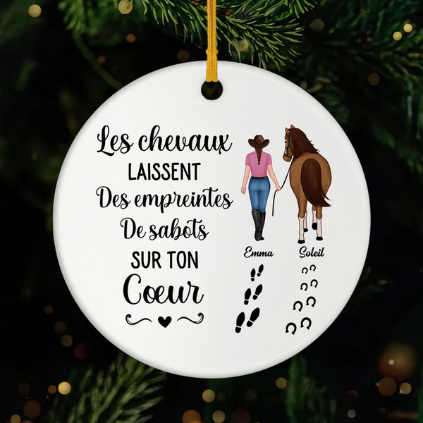 Ornement Noël Personnalisé - Cadeau Original Pour Amie - Cadeau Plus