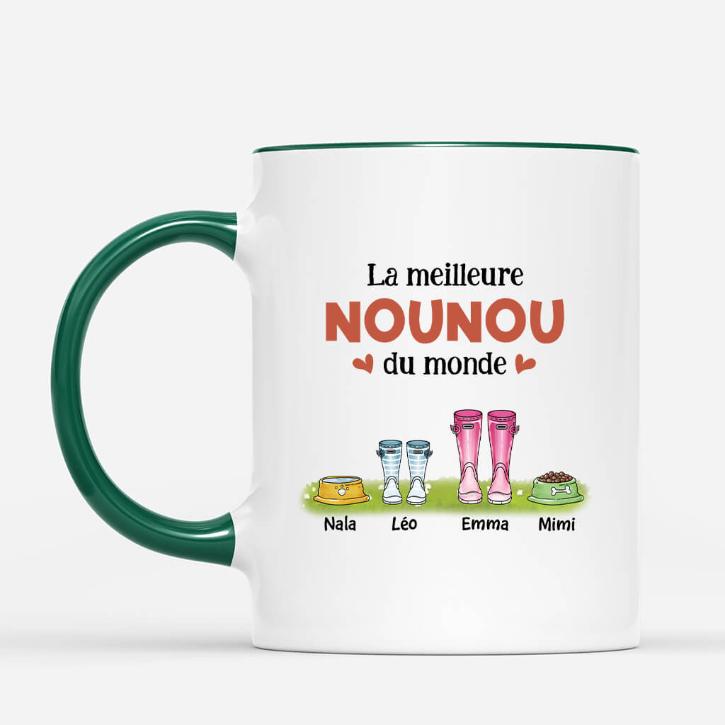 2942MFR2 la merveilleuse nounou du monde mug pour nounou personnalise