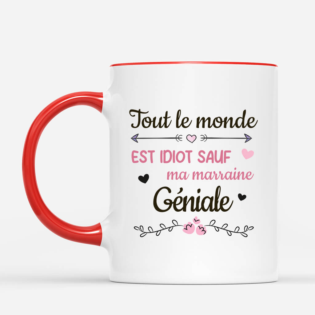 2947MFR2 tout le monde est idiot sauf ma marraine geniale avec photo mug personnalise marraine_787e6b12 96f1 47ca 8f8d 68e4c6055d7f