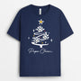 2960AFR2 maman chien version sapin de noel avec empreintes tee shirt chien personnalise