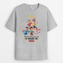 2964AFR2 la bande a mamie version sapin de noel avec visages t shirt mamie personnalisable